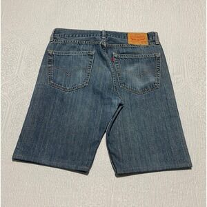 Levi's‎ 505 Jean Shorts Men's 33×10 Blue Cutoff Hemmed Denim Jorts